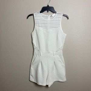 Marilyn Monroe White Sleeveless Romper - S